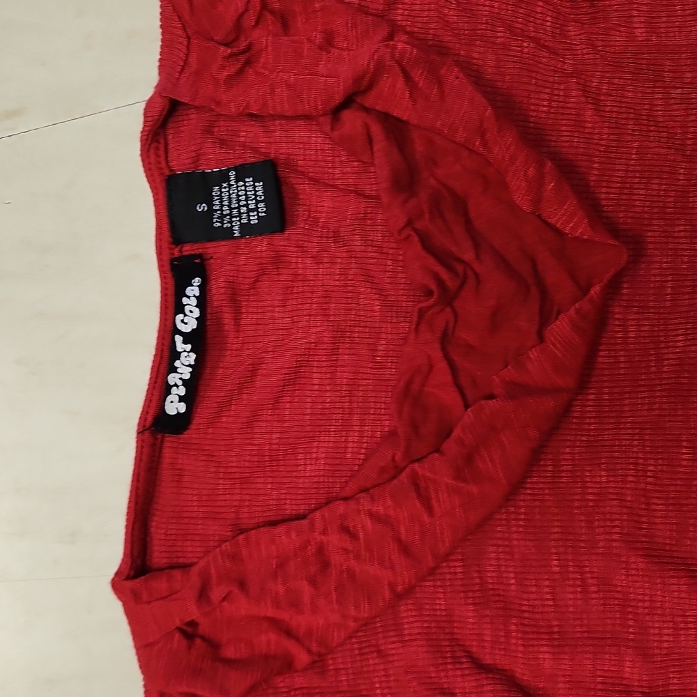 Red Long Sleeve Shirt - Picture 2 of 2